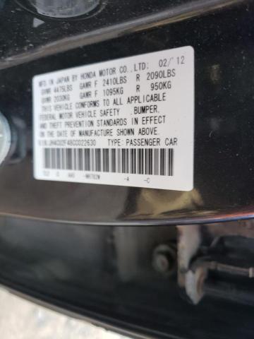 2012 ACURA TSX JH4CU2F48CC022630