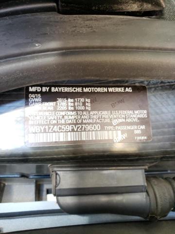 2015 BMW I3 REX WBY1Z4C59FV279600