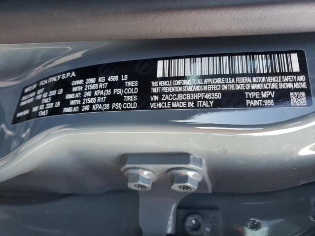 2017 JEEP RENEGADE T ZACCJBCB3HPF46350