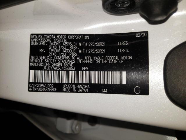 2020 LEXUS LX 570 JTJDY7AX3L4326853