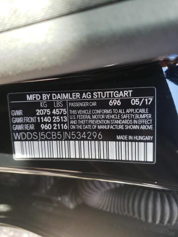 2018 MERCEDES-BENZ CLA 45 AMG WDDSJ5CB5JN534296