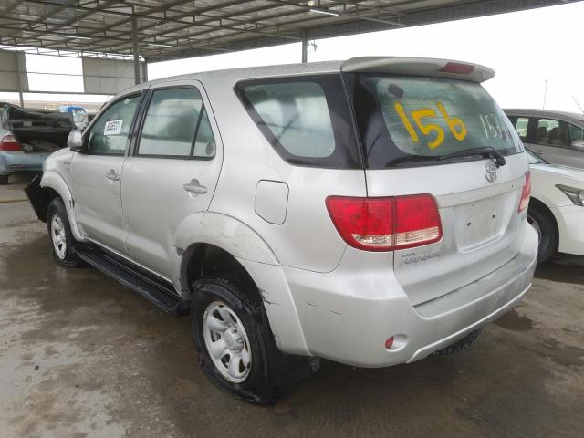 VIN: MHFZX69G987007509 Auction: COPART UAE Lot: 60465321 Location: DUBAI INDUSTRIAL CITY - DUBAI VIN: MHFZX69G987007509 TOYOTA FORTUNER 2008 SILVER Photo 3