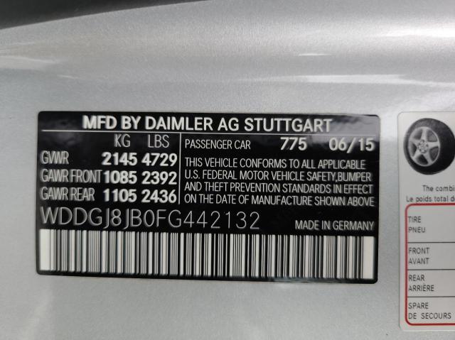 2015 MERCEDES-BENZ C 350 4MAT WDDGJ8JB0FG442132