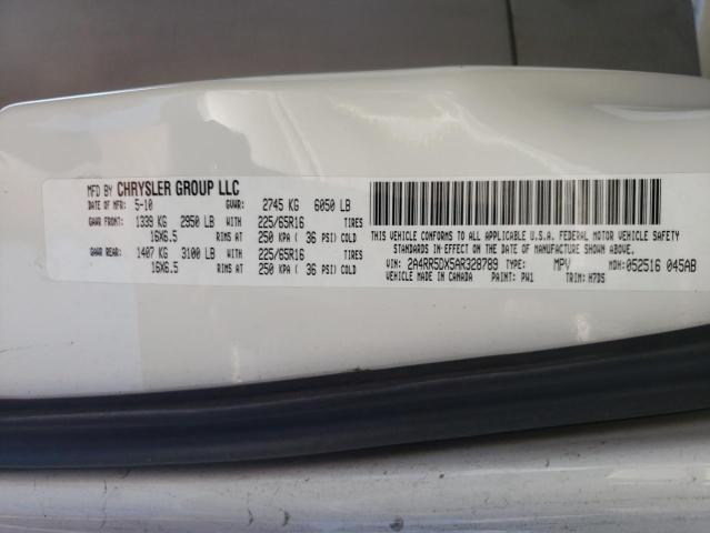 2010 CHRYSLER TOWN & COU 2A4RR5DX5AR328789