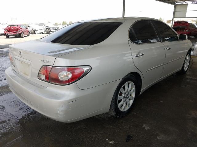 VIN: JTHBF30G430115371 Auction: COPART UAE Lot: 59597571 Location: DUBAI INDUSTRIAL CITY - DUBAI VIN: JTHBF30G430115371 LEXUS ES 2003 SILVER Photo 4
