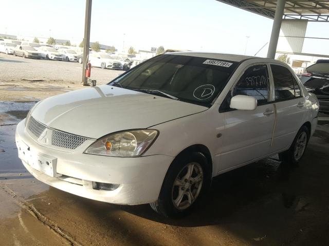 VIN: JMYSRCS1A8U723787 Auction: COPART UAE Lot: 59577191 Location: DUBAI INDUSTRIAL CITY - DUBAI VIN: JMYSRCS1A8U723787 MITSUBISHI LANCER 2008 WHITE Photo 2