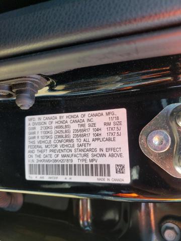 2019 HONDA CRV 2HKRW6H38KH201819