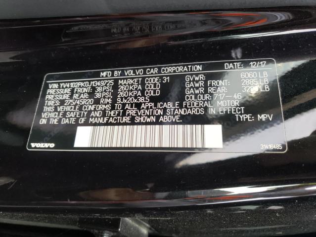 2018 VOLVO XC90 T5 YV4102PK0J1349725