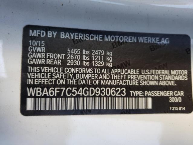 VIN WBA6F7C54GD930623 2016 BMW 6 Series, 650 XI no.10