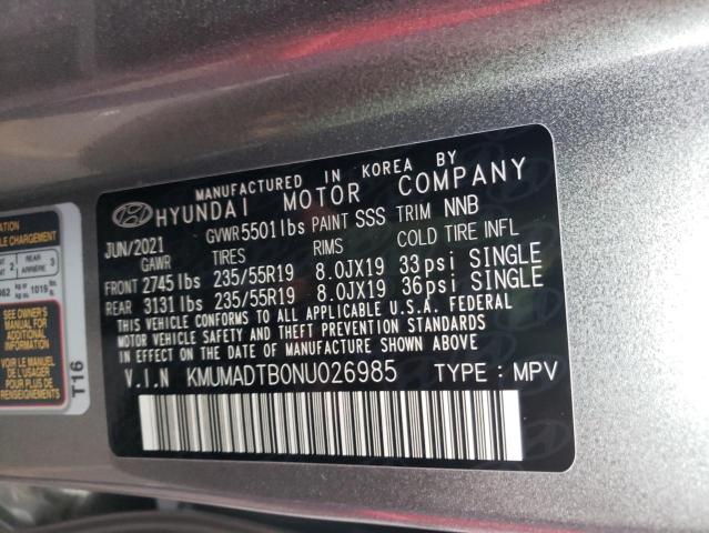 2022 GENESIS GV70 BASE KMUMADTB0NU026985