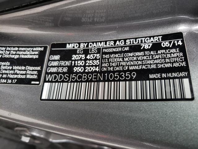 2014 MERCEDES-BENZ CLA 45 AMG WDDSJ5CB9EN105359