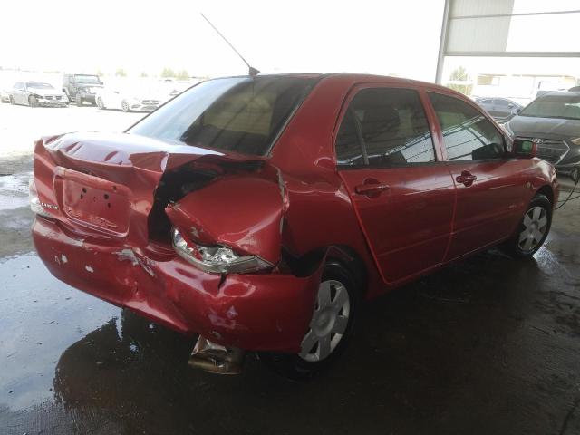 VIN: JMYSRCS1A8U706683 Auction: COPART UAE Lot: 59600101 Location: DUBAI INDUSTRIAL CITY - DUBAI JMYSRCS1A8U706683 MITSUBISHI LANCER 2008 RED Photo 4