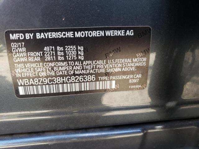 2017 BMW 330 XIGT WBA8Z9C38HG826386