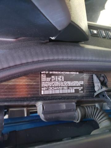 2017 BMW I3 REX WBY1Z8C54HV551593