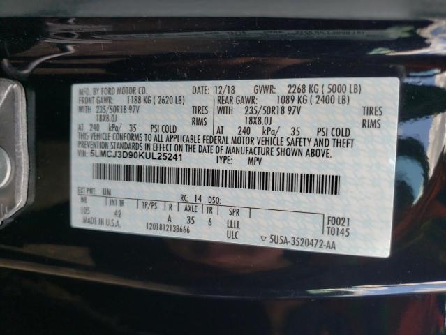 2019 LINCOLN MKC RESERV 5LMCJ3D90KUL25241