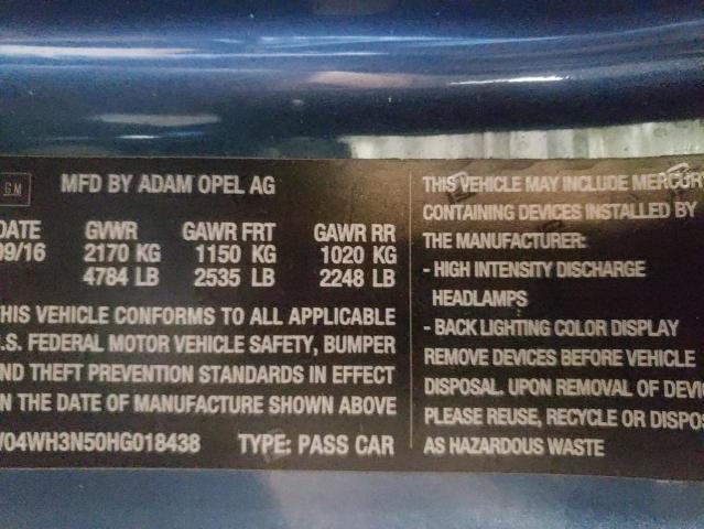 2017 BUICK CASCADA PR W04WH3N50HG018438