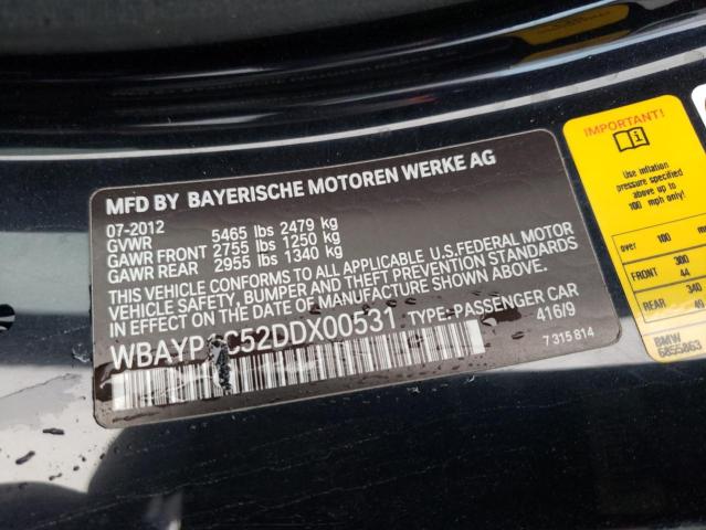 2013 BMW 650 XI WBAYP1C52DDX00531