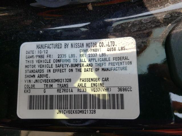 2013 INFINITI G37 JOURNE JN1CV6EK6DM921328