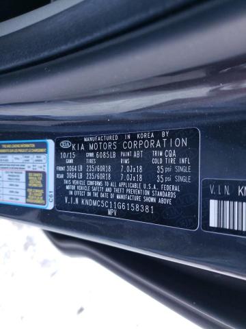 2016 KIA SEDONA EX KNDMC5C11G6158381