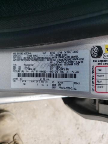 2011 FORD FIESTA SES 3FADP4FJ3BM144216