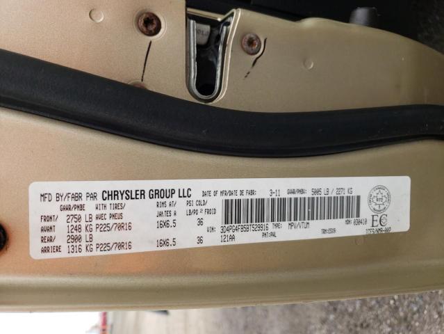 2011 DODGE JOURNEY EX 3D4PG4FB5BT529916