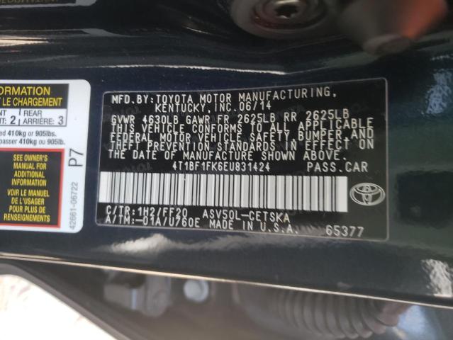 2014 TOYOTA CAMRY- SE 4T1BF1FK6EU831424