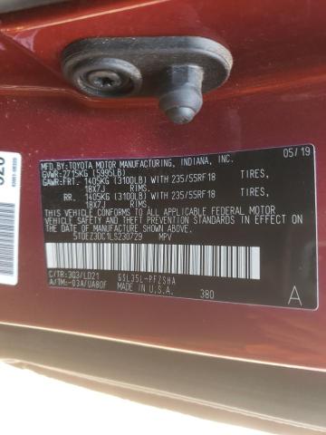 2020 TOYOTA SIENNA SE 5TDEZ3DC1LS230729