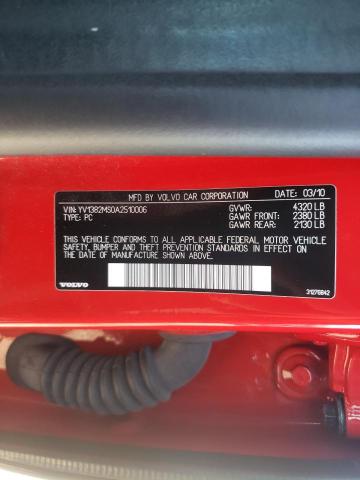 2010 VOLVO S40 2.4I YV1382MS0A2510006