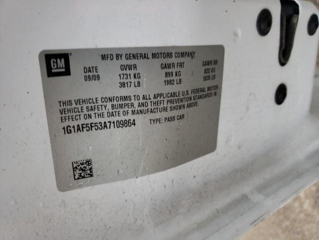 2010 CHEVROLET COBALT 2LT 1G1AF5F53A7109864