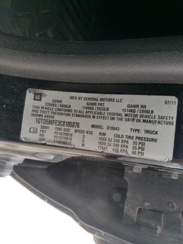 2012 GMC CANYON SLE 1GTD5MFE3C8105876