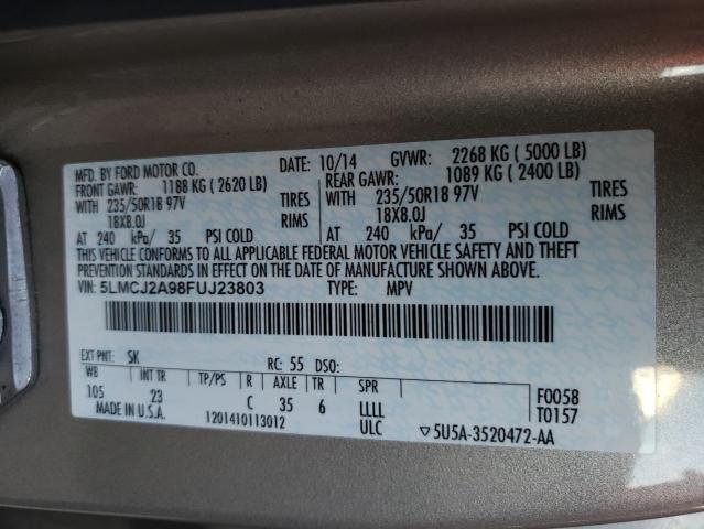 2015 LINCOLN MKC 5LMCJ2A98FUJ23803