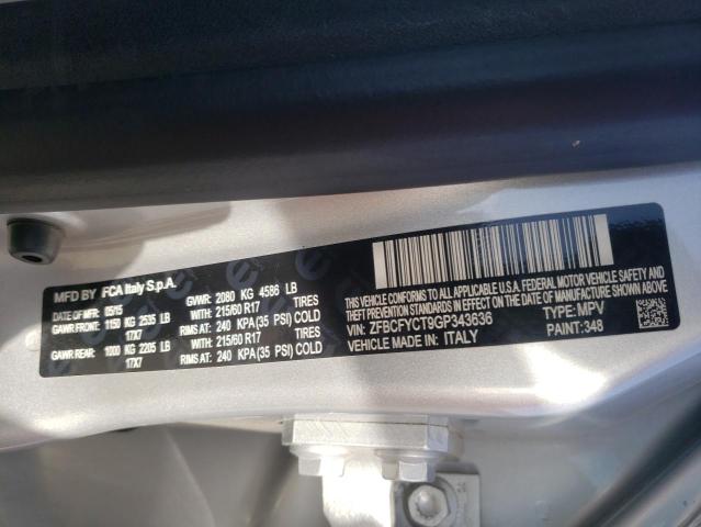 2016 FIAT 500X TREKK ZFBCFYCT9GP343636