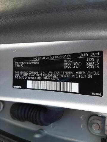 2011 VOLVO S40 T5 YV1672MS4B2548968