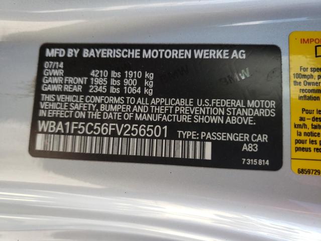 2015 BMW 228 I WBA1F5C56FV256501