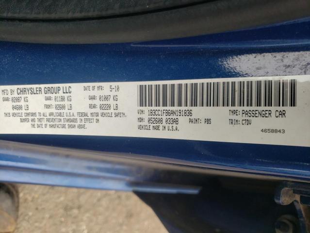2010 DODGE AVENGER EX 1B3CC1FB6AN191836