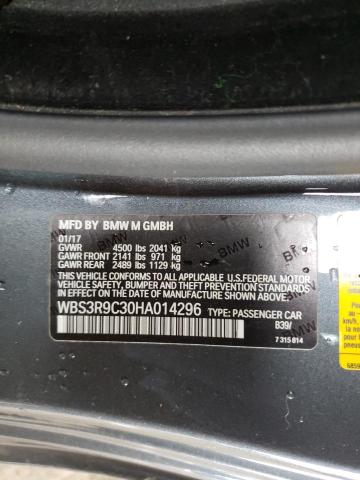 2017 BMW M4 WBS3R9C30HA014296