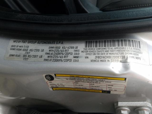 2014 FIAT 500L LOUNG ZFBCFACH8EZ008338