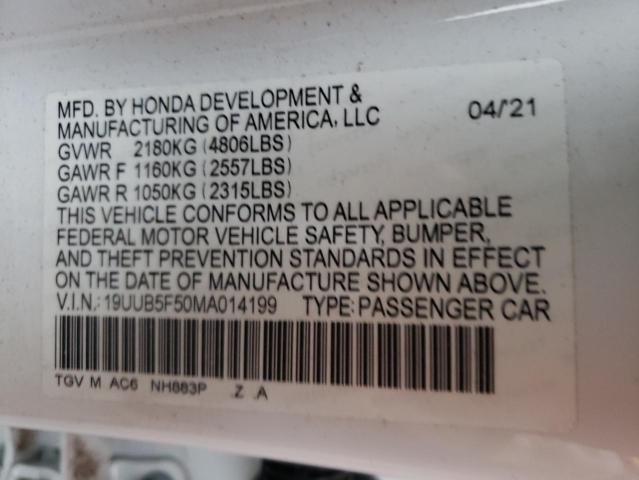 2021 ACURA TLX TECH A - 19UUB5F50MA014199