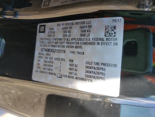 2018 GMC CANYON 1GTH6BEN3J1131114