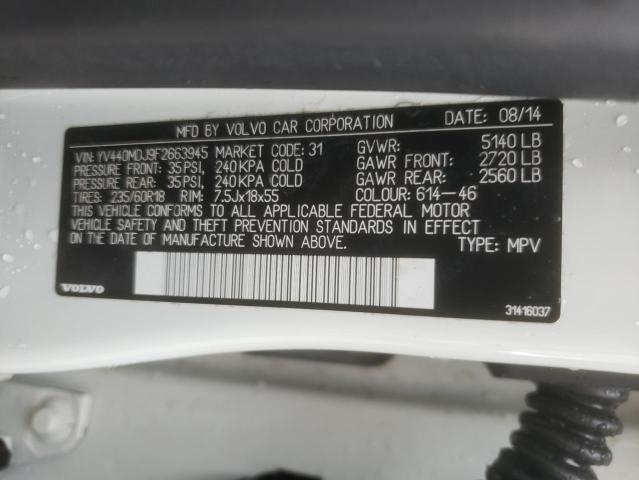 2015 VOLVO XC60 T5 YV440MDJ9F2663945