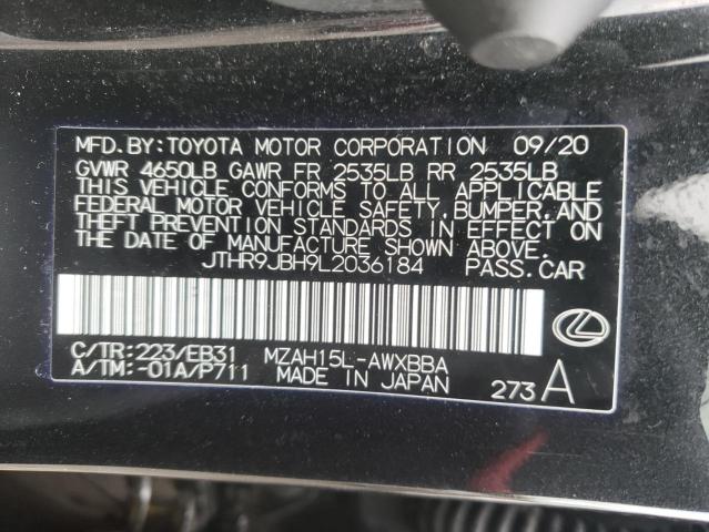 2020 LEXUS UX 250H JTHR9JBH9L2036184