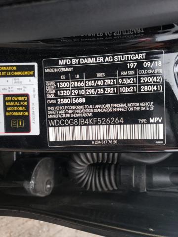 2019 MERCEDES-BENZ GLC 63 4MA WDC0G8JB4KF526264