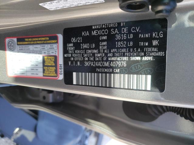 2021 KIA RIO LX 3KPA24AD3ME407976