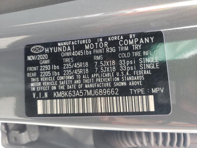 2021 HYUNDAI KONA NIGHT KM8K63A57MU689662