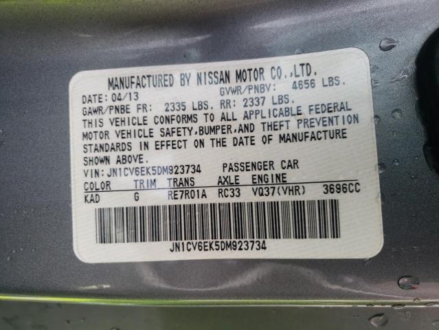 2013 INFINITI G37 JOURNE JN1CV6EK5DM923734