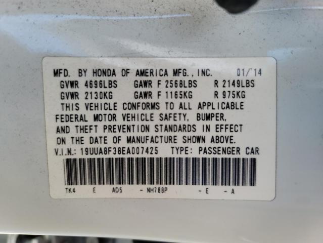 2014 ACURA TL SE 19UUA8F38EA007425