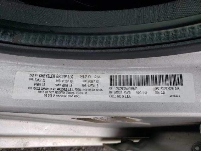 2010 CHRYSLER SEBRING LI 1C3CC5FD0AN194842