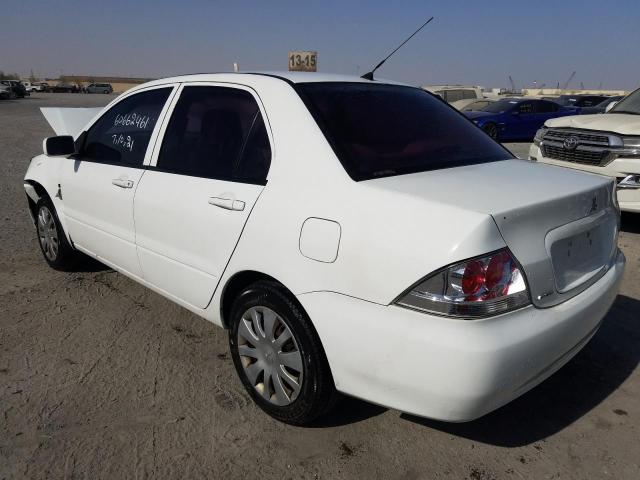 VIN: JMYSRCS3ABU707517 Auction: COPART UAE Lot: 60662461 Location: DUBAI INDUSTRIAL CITY - DUBAI VIN: JMYSRCS3ABU707517 MITSUBISHI LANCER 2011 WHITE Photo 3