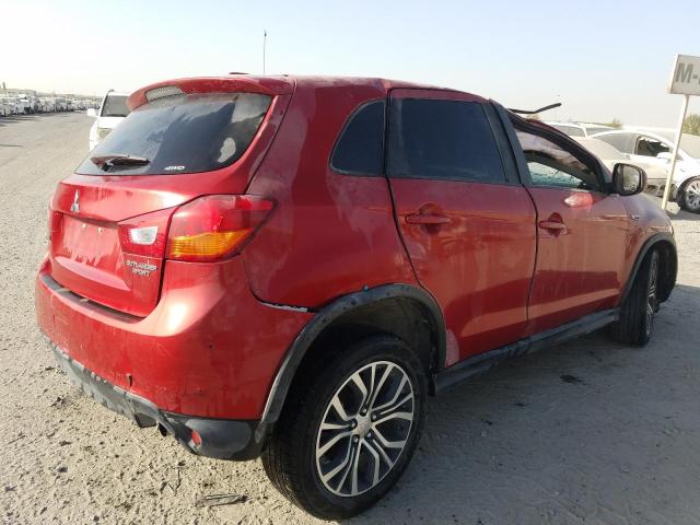 VIN: JA4AR3AU5HZ060953 Auction: COPART UAE Lot: 60664181 Location: DUBAI INDUSTRIAL CITY - DUBAI VIN: JA4AR3AU5HZ060953 MITSUBISHI OUTLANDER 2017 RED Photo 4
