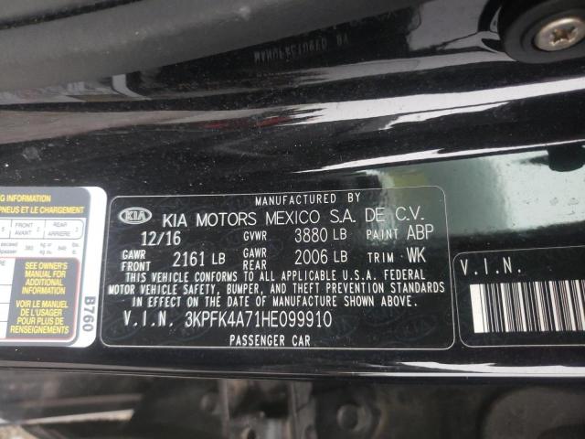 VIN 3KPFK4A71HE099910 2017 KIA Forte, LX no.10